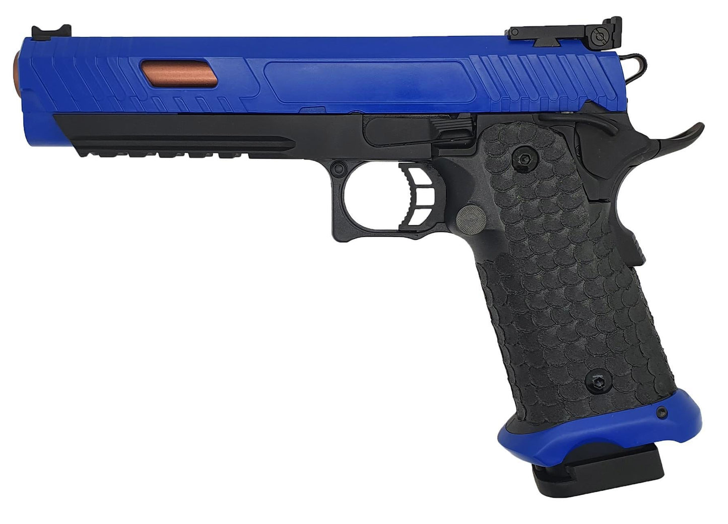 Army JW3 Baba Yaga Gas Blowback Pistol (Full Metal - Black - Two-Tone Blue)