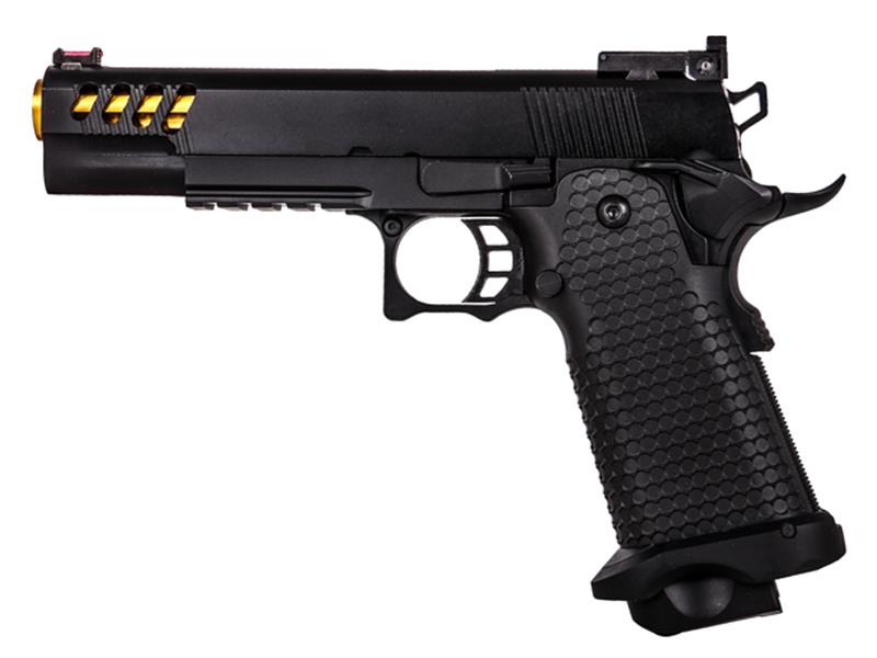 Golden Eagle Hi-Capa 5.1 Custom Series (Gold Barrel - Black - 3335)