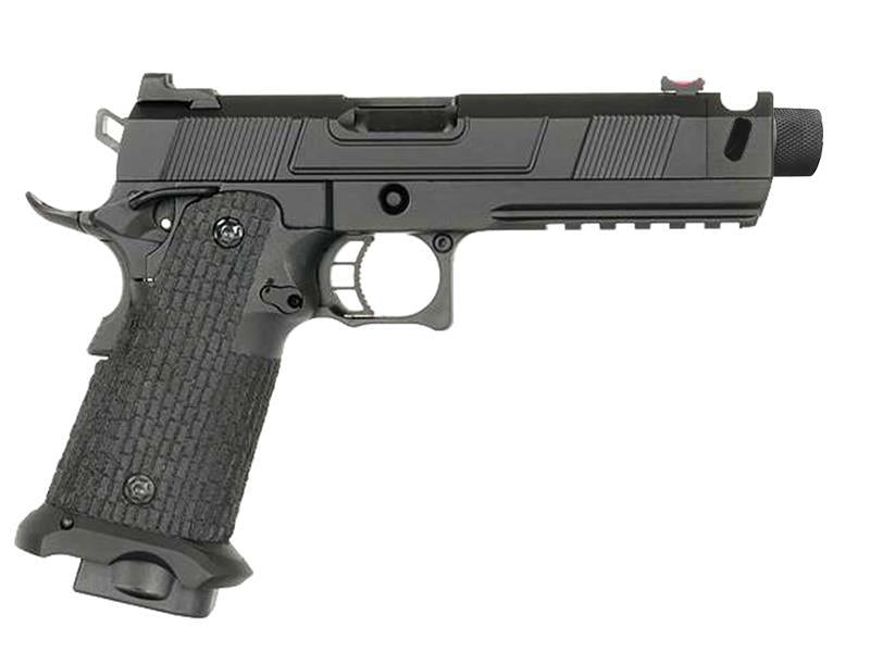 Army Custom 5.1 Hi-Capa with Costa Compensator (With Silencer Adapter - Full Metal - Black - R501)