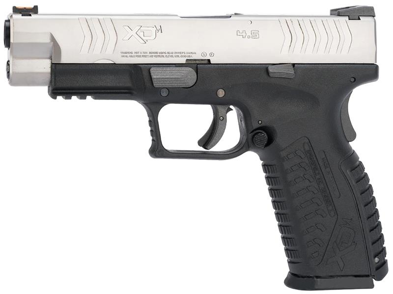Springfield Armory 4.5 XDM .177/4.5mm CO2 Blowback Air Pistol (Full Metal - Reel Feel Recoil - Bicolor - SA-XDM45CBB4-SB)