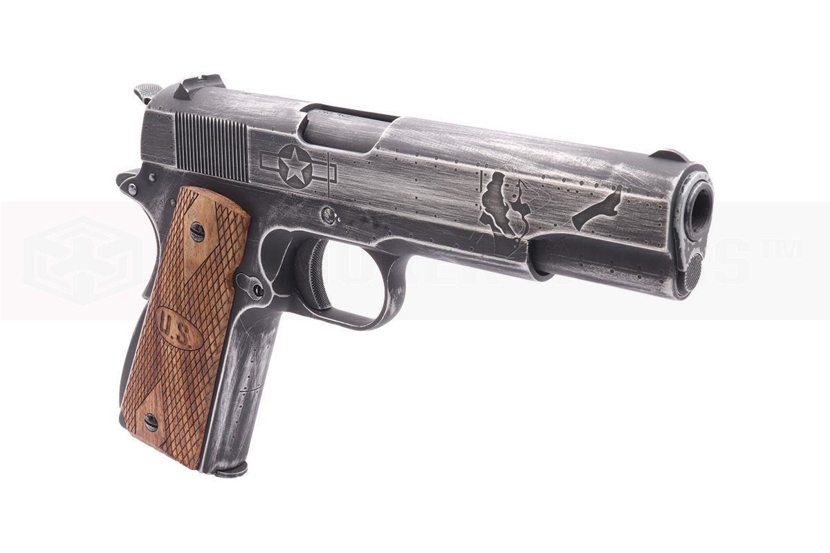 [Air Gun] Auto Ordnance Cybergun Custom 1911 Victory Girls Co2 Blowback Pistol (CG-AU0200-AG - 4.5mm/.177)
