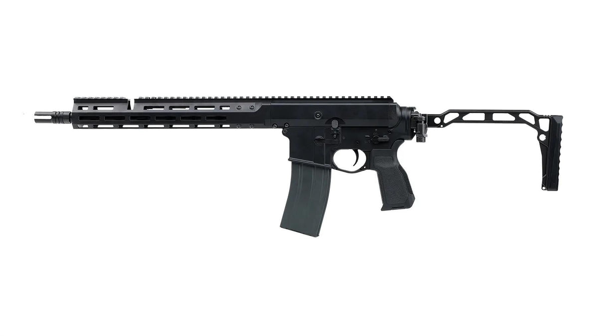 [Pre-Order] Double Eagle 13.9 DWS-180 w/ Folding Stock - Gas Blowback Rifle (MWS System / Steel Bolt - G107C-02 BK)