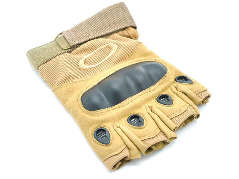 ACM Fingerless Gloves With Nuckle Protection (C:XL/E:L - Tan)