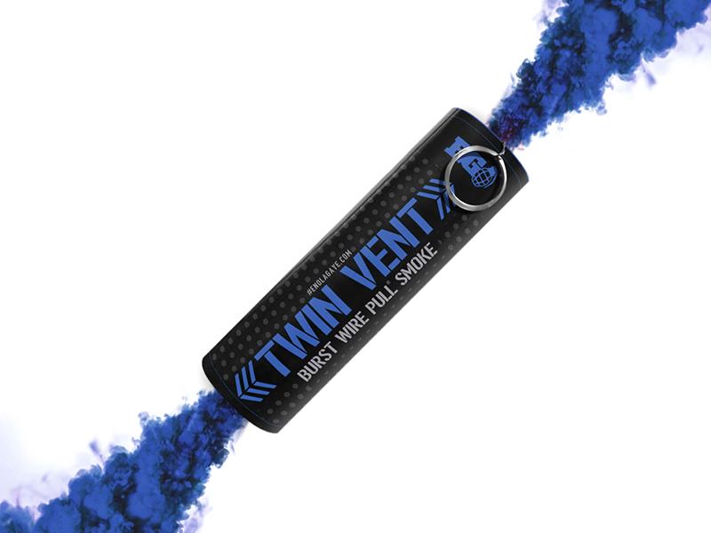 Enola Gaye Twin Vent Burst Wire Pull Smoke Grenade (BWP03B - Blue)