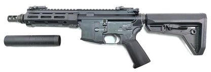 Rare Arms AR-15 7.5" Compact SBR Gas Blowback Rifle - Mock Suppressor - Black (S-AR-003B)