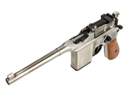 WE 712 Gas Pistol (with Stock & Case in 1 - Silver - WE-712)