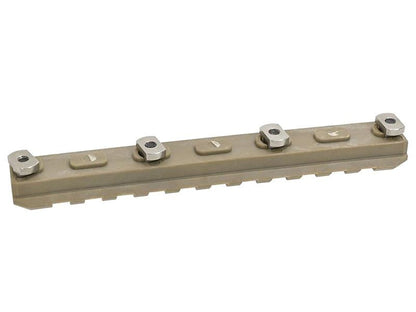 Ares Amoeba 5.0" M-Lok Key Rail System (2pcs - ABS - AM-ML-R-006-DE - Tan)