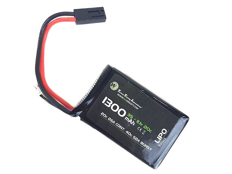 WE Battery 1300mAh Lipo 11.1V 20C Micro Max (PEQ/AN-15)