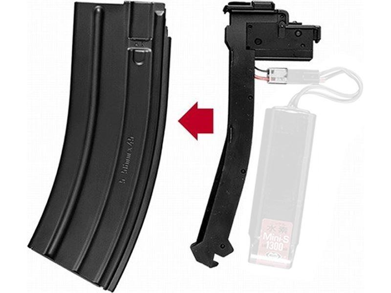 Tokyo Marui 416C Low Cap Magazine (Plus Battery Compartment - 30 Round - Black)