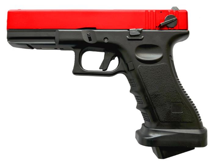 Huntsman Tactical H17 Custom Gas Blowback Pistol (Metal Slide - Polymer Body - with Case - Red)