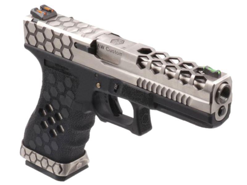 Armorer Works Custom Hex Cut GBB (AW-VX0200 - Silver)