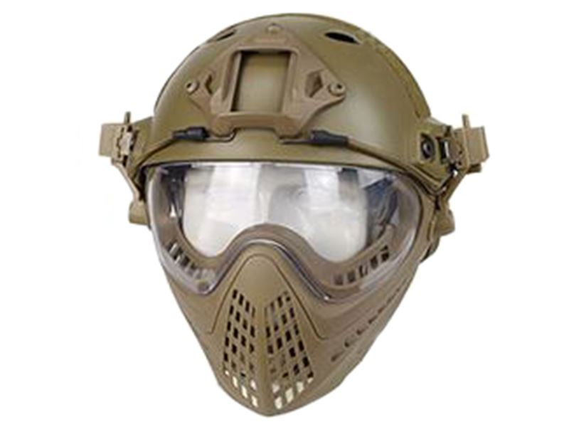 Big Foot WST Piloteer Helmet System II (High Version - PJ Type - Round Hole - L Size - Tan)