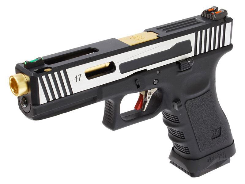 WE Custom 17 Series Hi-Speed GBB with Split Slide and Slide Racker
