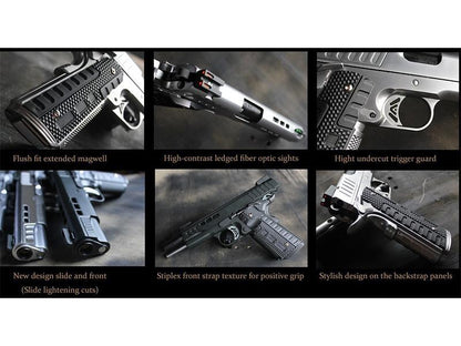 Ascend Airsoft KP1911 Custom Gasblowback Pistol (Black - AS-KP1101)