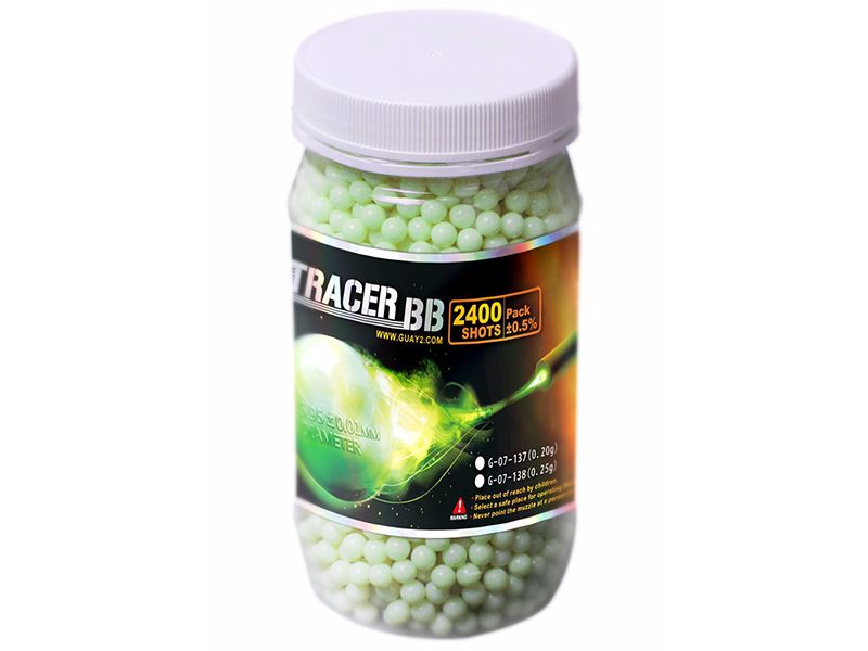 G&G Competition Grade Tracer 0.20g BB's Green (2400 - Bottle) (G-07-137)