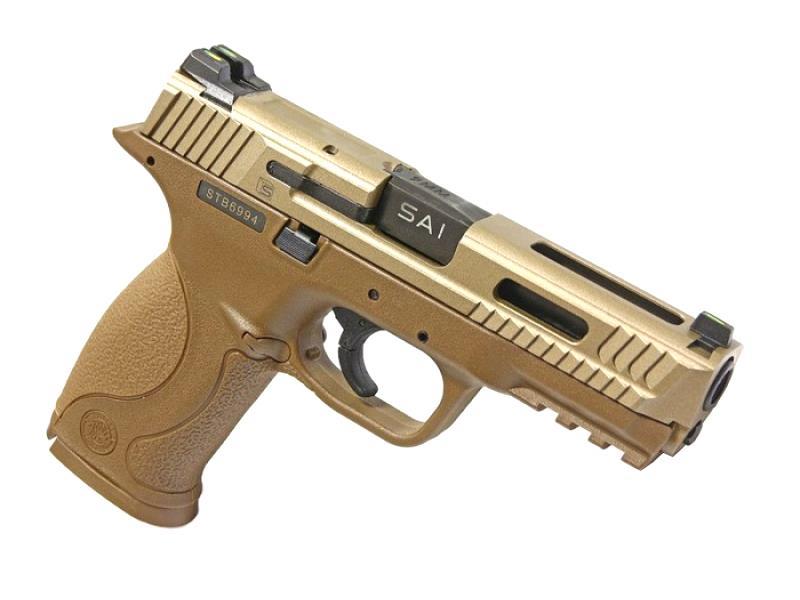 EMG Smith & Wesson M&P9 Gas Blowback Pistol (Licensed - SAI - Tan)