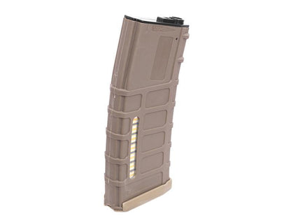 Battleaxe Polymer Enhanced Grip Magazine for M4 Series (Mid-Cap - 130 Rounds - Tan)