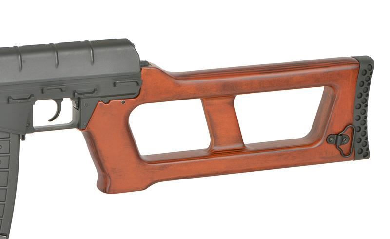 S&T VSS Vintorez Full-Metal & Real Wood AEG Sniper Rifle - Built-In Tracer & Flash Unit (STAEG21RW)