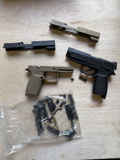 [Boneyard] AEG F17 Gas Blowback Pistol (Tan) - In pieces - possibly missing pieces
