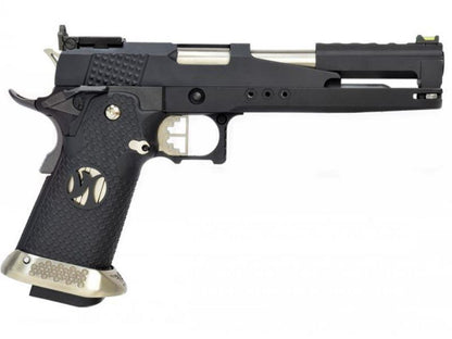 Armorer Works Custom 'Race Guns' Hi-Capa GBBP (Dragon Black Slide - Black Grips - AW-HX2202)