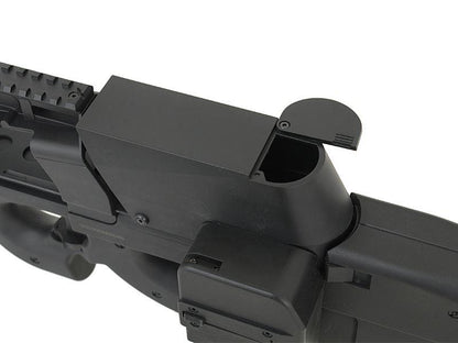 JG D90 SMG with Inbuilt Drum & M4 Magazine (Inc. Battery and Charger - P98-1 - Black)