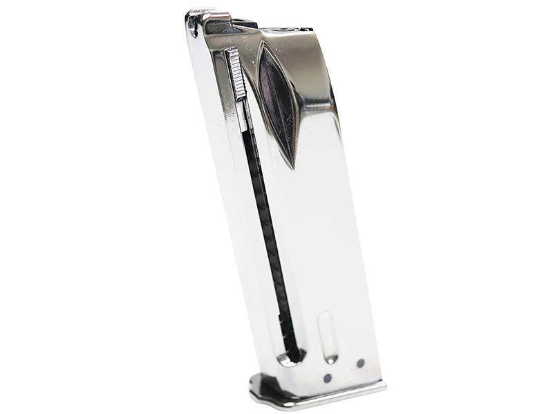 WE Hi-Power Browning MK3 Gas Magazine (Silver)