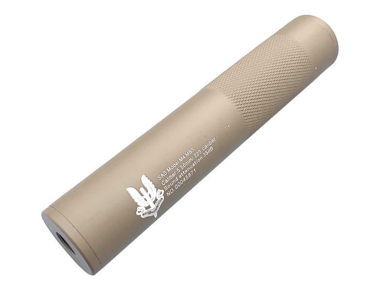 ACM SAS M4 Silencer (Full Metal - 190mm in Length - Tan)