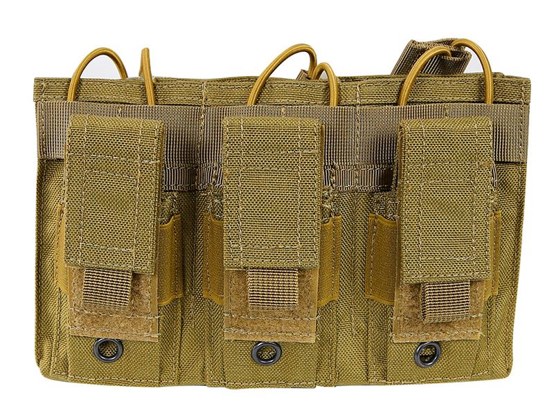 Big Foot Magazine Pouch (Open Top - Triple - Tan)