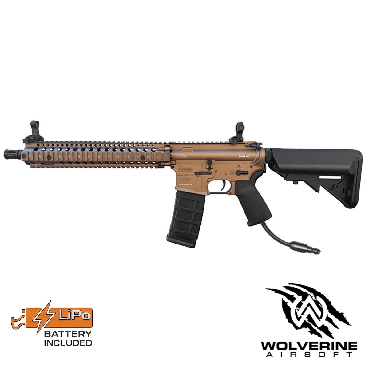 EMG Daniel Defense DDM4 Tan HPA Wolverine Gen 2