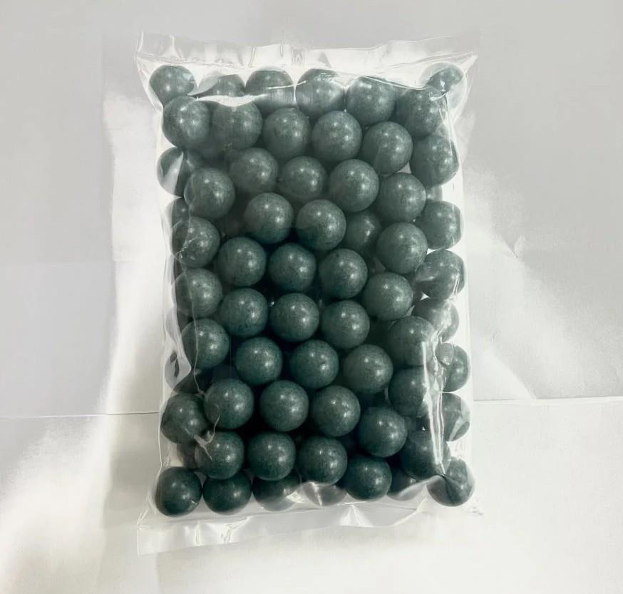 Hwasan .68 Polished Rubber Paintball - 4.80g - 100pcs - Green