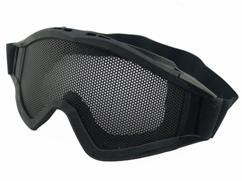 Big Foot Zero Steel Mesh Goggles (Big) (Round Orifice) (Black)