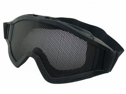 Big Foot Zero Steel Mesh Goggles (Big) (Round Orifice) (Black)
