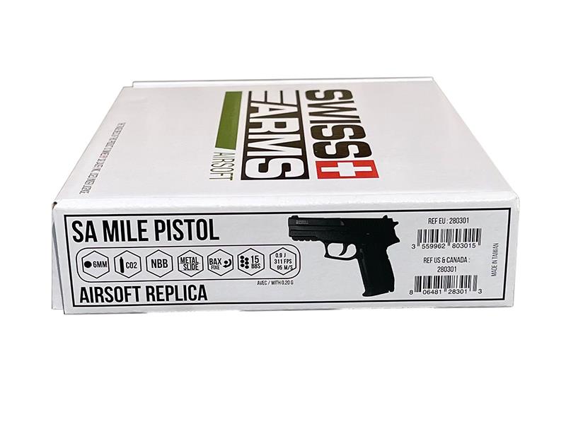 Swiss Arms MLE Co2 Pistol (Fix Metal Slide - Black)