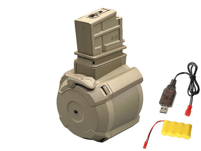 Battleaxe G39 Electric Drum Magazine (Electric Winding - Tan - Includes Battery and Charger)
