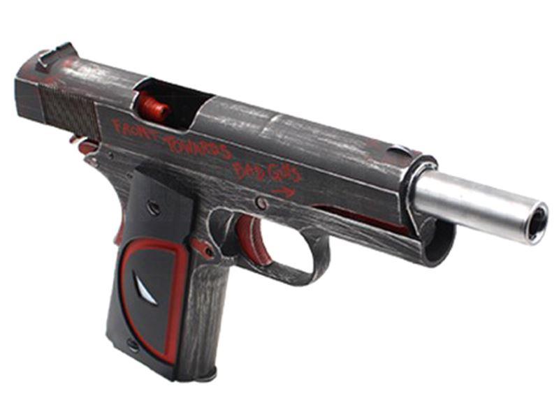 Armorer Works Custom "Molon Labe DP Customl" 1911 Gas Blowback Pistol (Full Metal - AW-NE2201)