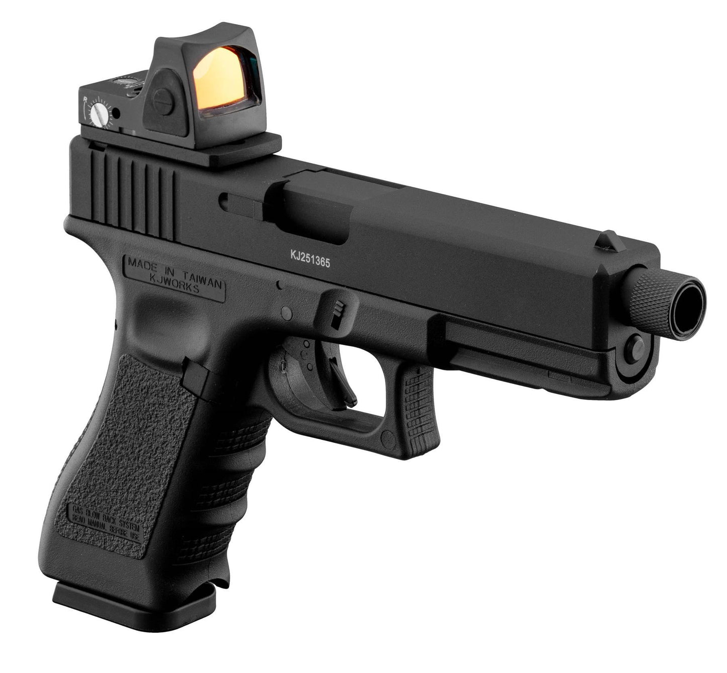 Lancer Tactical Compact Red Dot Reflex Sight w/ Rubberized Controls - Black