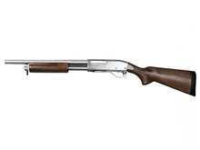S&T ST870 Police Spring Shotgun (Full Metal - Silver - Real Wood - STSPG07SVS)