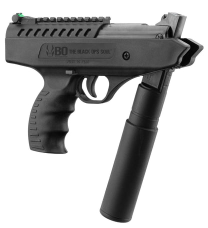 Bo Manufacture 5.5mm/.22 Langley Break Barrel Air Pistol with Silencer (7.5j - Black)