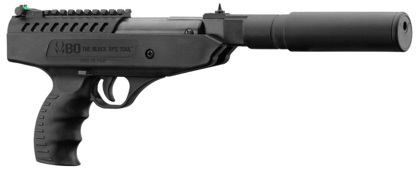 Bo Manufacture 5.5mm/.22 Langley Break Barrel Air Pistol with Silencer (7.5j - Black)