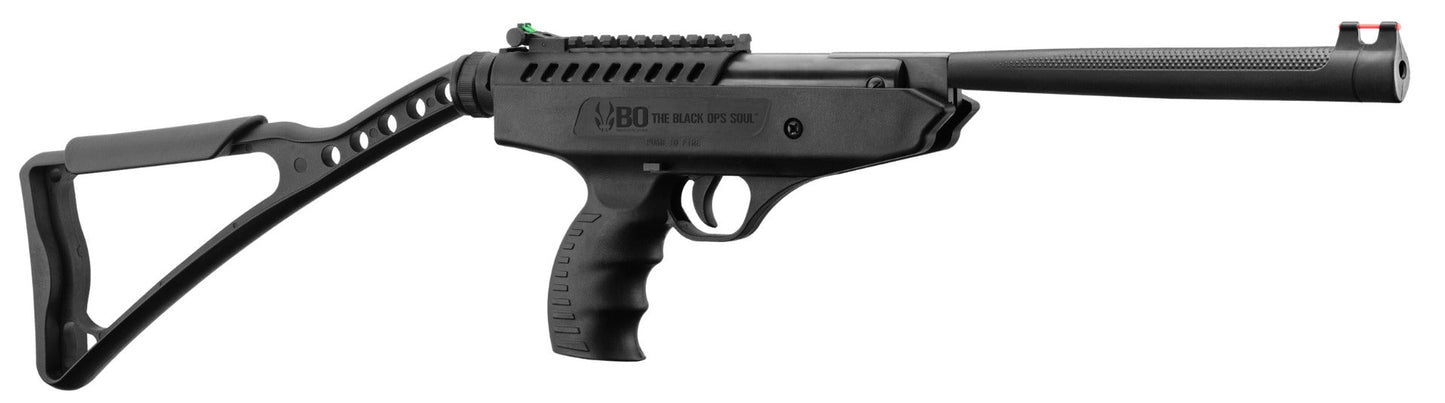 Bo Manufacture 5.5mm/.22 Langley Pro. Break Barrel Air Pistol with Stock (7.5j - Black)