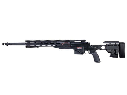 Ares MS700 TX System CNC Sniper Rifle Spring Powered with Rails (Black) (MSR-012)
