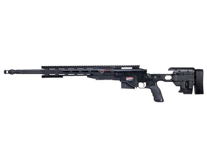 Ares MS700 TX System CNC Sniper Rifle Spring Powered with Rails (Black) (MSR-012)
