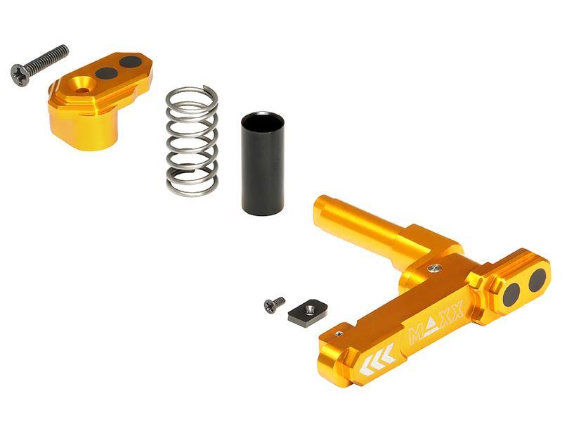 Maxx Model CNC Aluminum Advanced Magazine
 Release (Style B) (Dark Earth)
