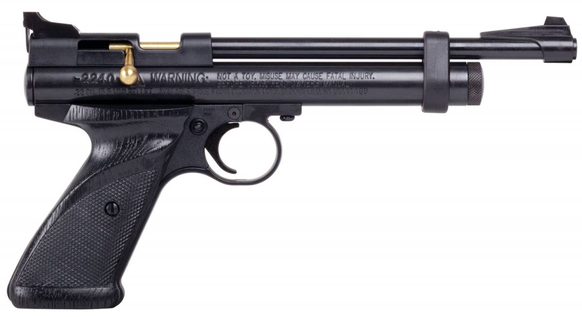 Crosman 2240 Rat Buster - 5.5mm/.22 Pellet Air Pistol (Black)