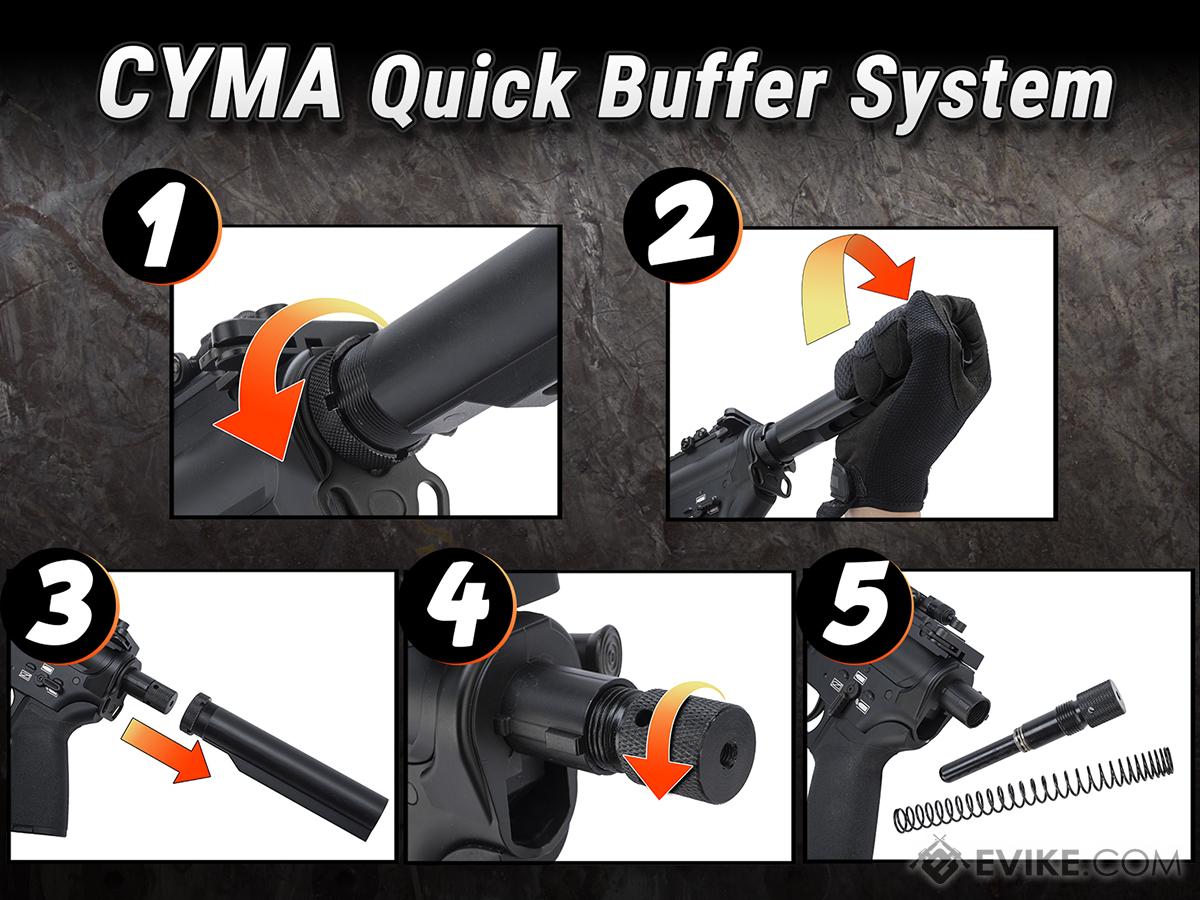 Cyma Platinum 9mm Rapid Strike AEG Carbine (PDW - Black - CM106)