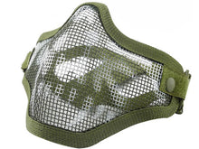 Big Foot V1 Strike Steel Half Face Mask (Two Belt Version - Skull) (OD)