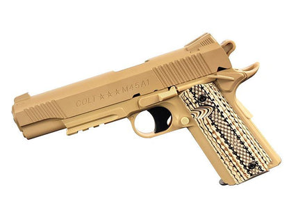 Colt M45A1 Co2 Pistol (Tan - Fixed Slide - Cybergun - 180313)