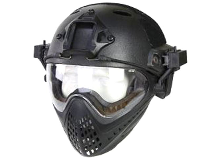 Big Foot WST Piloteer Helmet System II (High Version - PJ Type - Round Hole - L Size - Black)
