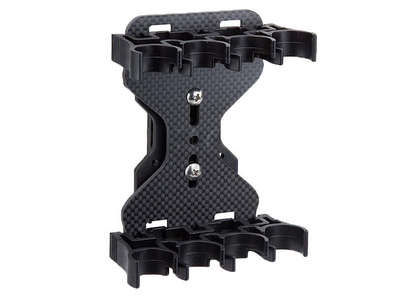APS 8 Round Shotgun Shell Plate Holder with Belt Loop (Black/Carbone Fire - Caddy)