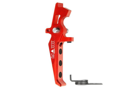 Maxx Model CNC Aluminum Advanced Speed Trigger (Style E) (Red)